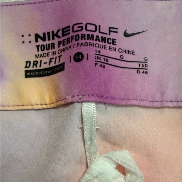 💜Nike Women's Vibrant Purple and Orange Mini Skirt - Picture 6 of 7